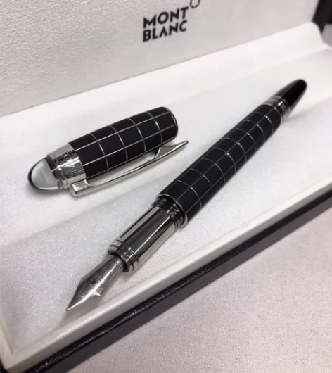 万宝龙星际行者钢笔格子商务墨水笔 专柜正品...