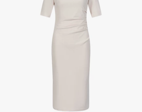 拉夏贝尔连衣裙女开叉2023夏季新款气质修...