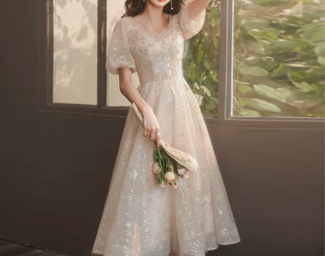 ?忆品莎 礼服晚装 试穿过一次…??全新M...