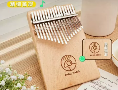 羊阿宝 卡林巴琴 17音 送厚款琴包 感兴...