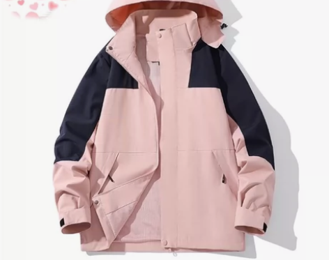 冲锋衣女全新m号不包，100到125斤穿 ...