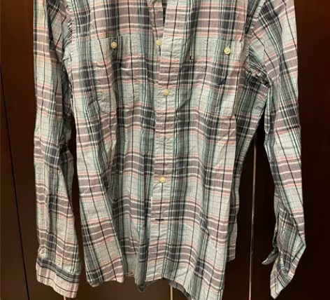 Nautica衬衫 男士格纹衬衫 全新吊牌...