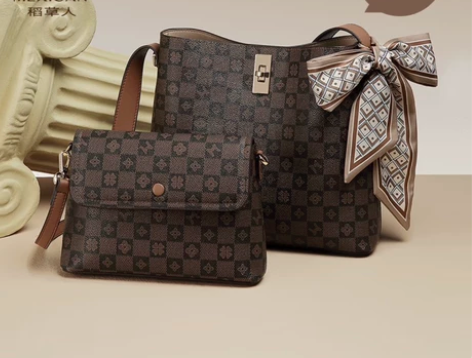 全新稻草人老花子母包。一包三背，斜挎包，腋...