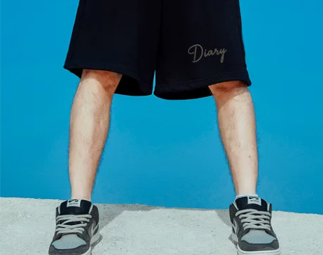 夏季字母宽松短裤男潮牌ins运动裤加肥加大...