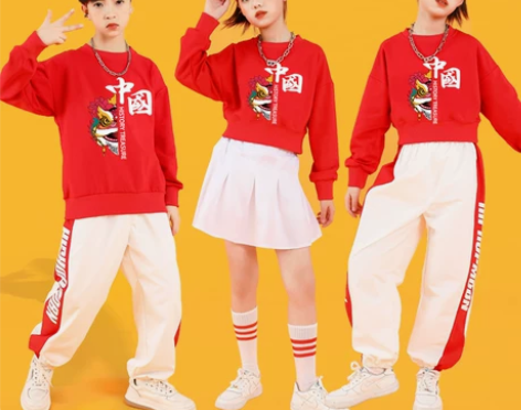 儿童啦啦队演出服小学生运动会表演服幼儿园舞...