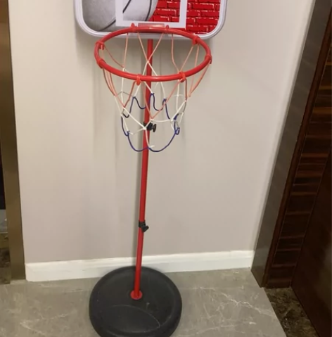 儿童篮球架玩具，可升降投篮框，1-3岁宝宝...