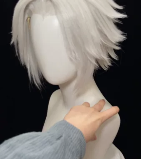 毛娘接单王者荣耀云鹰飞将cos假发造型 手...