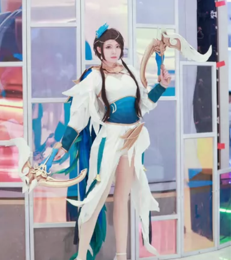 虞姬云霓雀翎cos大全套王者荣耀 衣服漫囧...