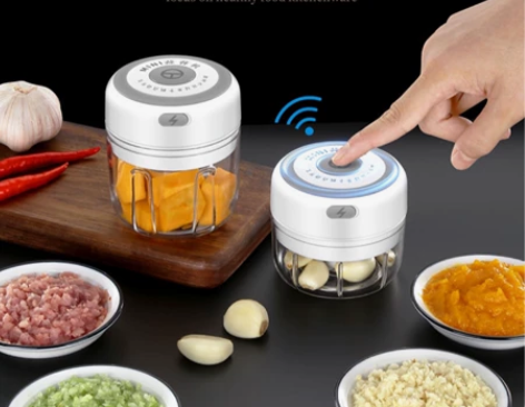 全新德国博曼斯电动捣蒜器蒜泥神器小型绞肉机...