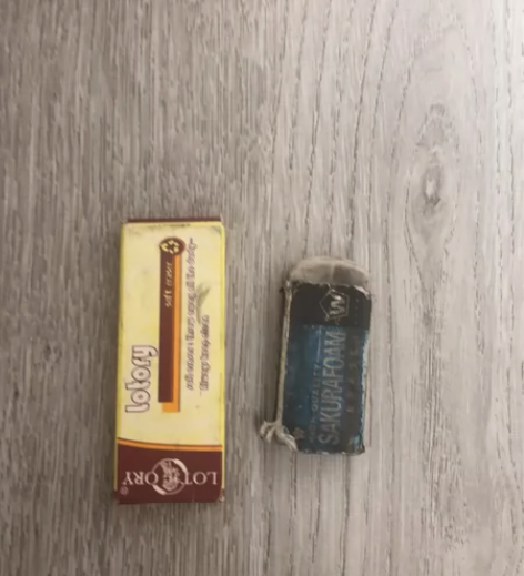 付邮送 大块樱花橡皮?老人头软擦 一块全新...