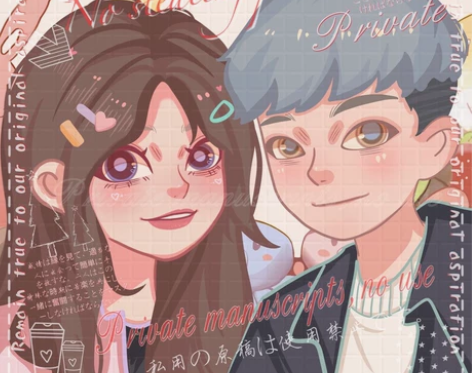 手绘头像定制情侣画像卡通Q版真人照片动漫头...