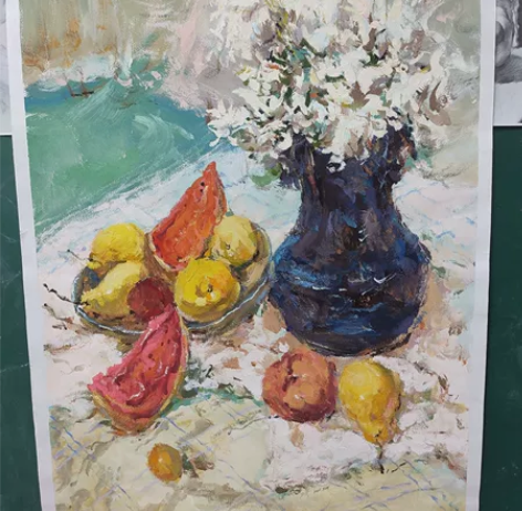 代画水粉，素描，丙烯画，静物风景人物都可以...