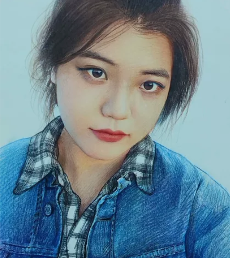 真手绘彩铅画像定制素描人物肖像画写实头像生...