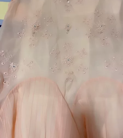 拿美南梦Nemow无袖连衣裙，立体绣花连衣...