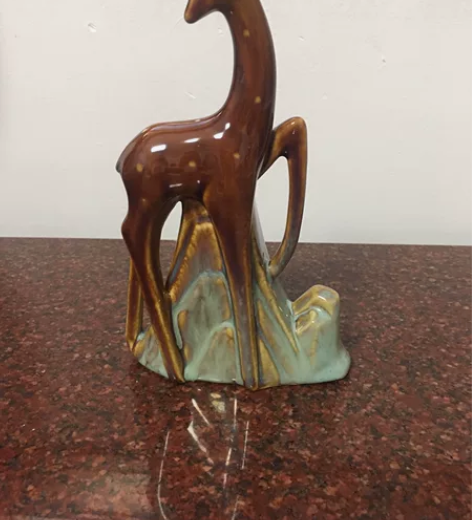 老美陶笔筒梅花鹿，品相完美，代幸福和权利 ...