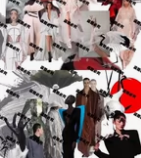 服装效果图 款式图 灵感版 服装设计系列图...