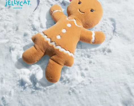 新品英国Jellycat开心姜饼露比可爱玩...