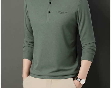 【新风尚价】稻草人秋季新款华夫格长袖t恤男...