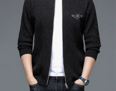 欧洲站2022秋冬季男士新款针织衫长袖圆领...