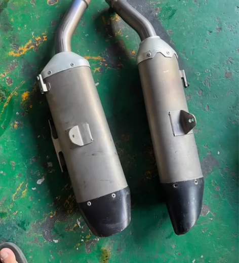 GW250改装雅马哈R1原装钛合金尾段排气...