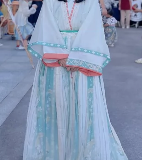 原创晋制汉服女【暗香】交领齐腰襦裙三件套学...