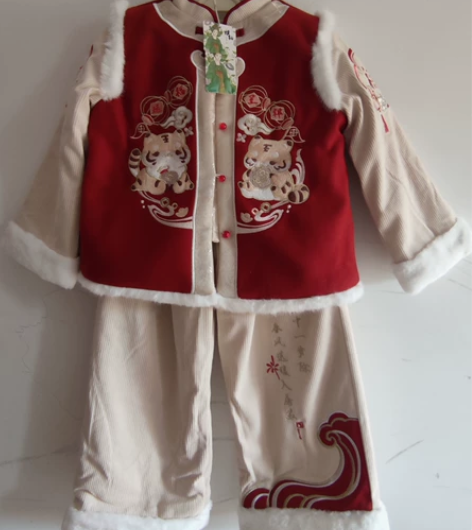 旗铂正品冬季裤装 反季促 福运呈祥女童中国...