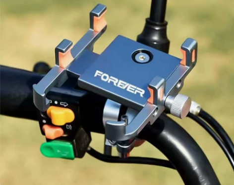 实体店清仓便宜出自行车手机架全金属铝合金手...