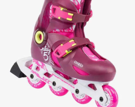 迪卡侬儿童轮滑鞋4-6-8-10岁初学训练...