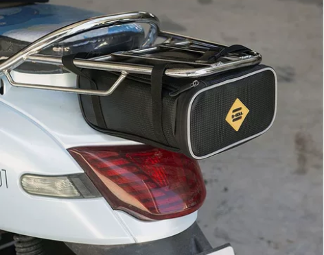 电动车摩托车后座储物包雨衣收纳袋尾架包适配...