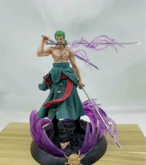 海贼王动漫手办GK 小号梦幻索隆 三刀流双...