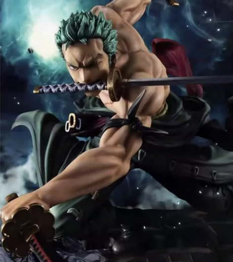 优质版三千世界索隆海贼王GK大号双头雕罗罗...