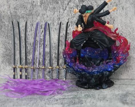 海贼王  索隆 索大手办三头六臂九刀流阿修...