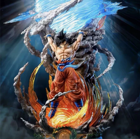 七龙珠手办 猎手超级元气弹孙悟空 超级赛亚...