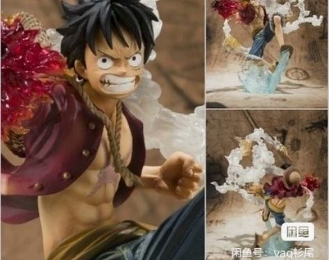 火拳铳路飞 火拳统 二次元海贼王手办火拳路...