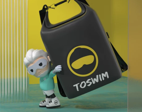 TOSWIM游泳包干湿分离男女防水背包泳衣...