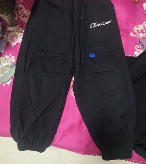 百搭工装裤ins夏季新款九分裤休闲运动束脚...