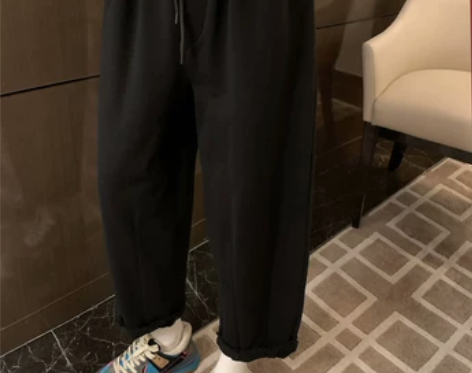 MONA+九分裤直筒休闲运动卫裤子长裤女小...