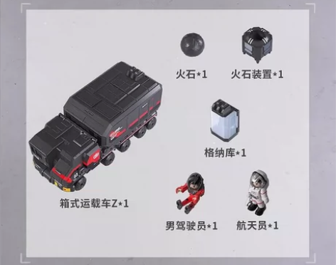 流浪地球旗舰款箱式运载车，倍思创模型，仅打...