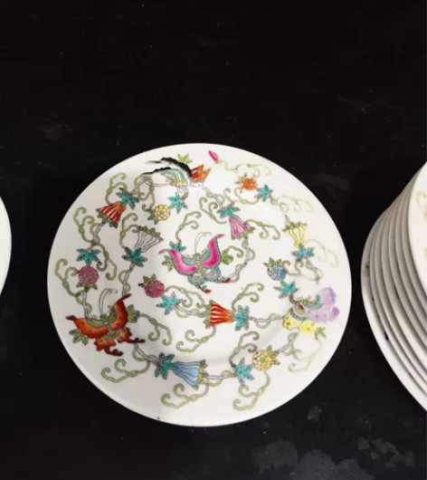 景德镇567陶瓷手绘，瓜碟赏盘 直径17C...