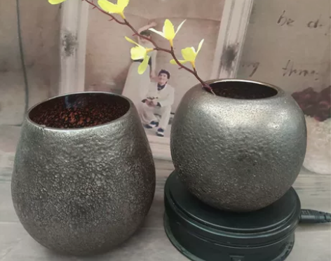 外贸手工精品，琉璃球型器一套，可做案头花器...