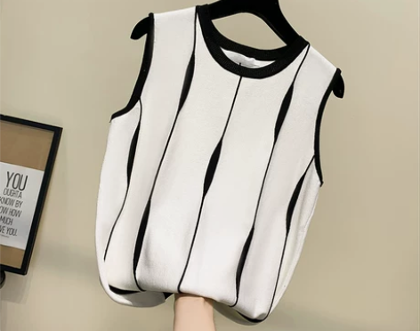 加肥加大码女冰丝背心夏装微胖妹妹宽松显瘦针...