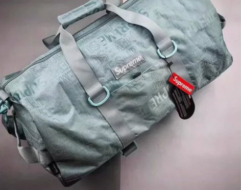 supreme19SS满印logo旅行健身...