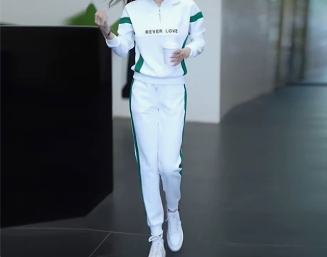 休闲女 运动休闲时尚跑步女套装2023秋冬...