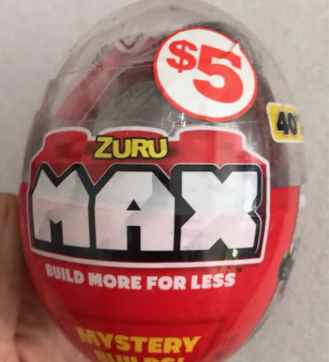 ZURU MAX积木扭蛋儿童玩具盲盒盲蛋弹...