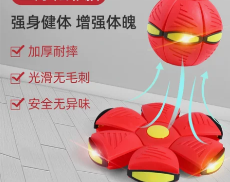 抖音弹力踩踩球魔幻飞碟球脚踩变形球益智儿童...