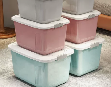 塑料收纳箱桌面收纳盒小号杂物玩具储物收纳盒...