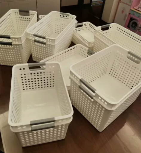 亏本清货 宜家同款桌面塑料收纳筐厨房杂物收...