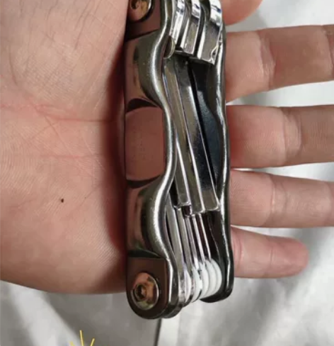 日本品牌内六角扳手套装折叠便携 骑行随身携...