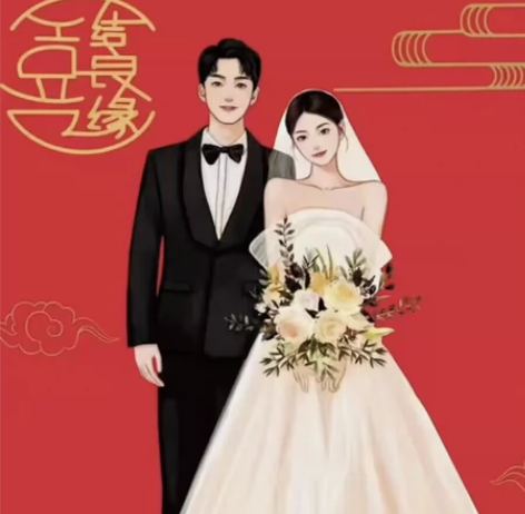 婚礼手绘请帖请柬封面设计!!结婚卡通人形立牌定制|结婚迎亲牌... 婚礼手绘请帖请柬封面设计!!结婚卡通人形立牌定制|结婚迎亲牌...