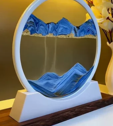 店不做了，处理流沙画摆件解压沙漏桌面装饰品...